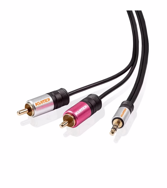 Cable de Audio Mini Plug mm Estéreo a  RCA de M Kumo Cable Mini Plug  a  RCA Macho  Metros