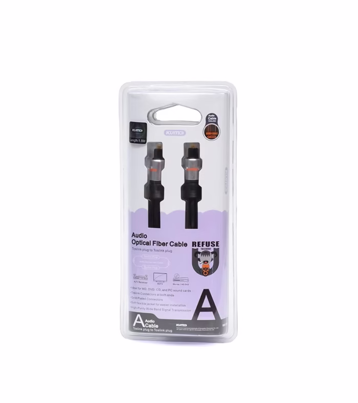 Cable de Audio Toslink de M con Conector Gold Plated Kumo STA ATS