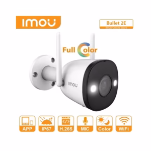 Cámara Inalámbrica de 2MP para Exterior IPC-F22-F-Imou Dahua Cámara Wifi Bullet 2E de 2 Megapíxeles para Exteriores Con SpotLight