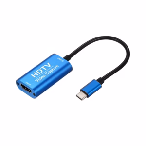 Capturador de Video y Audio USB Tipo C a HDMI 4K Ultra HD 2160p Video y Audio Capturador HDMI por USB-C Delcom DCVC-001