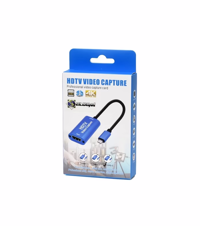 Capturador de Video y Audio USB Tipo C a HDMI K Ultra HD p Video y Audio Capturador HDMI por USB C Delcom DCVC