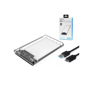 Carcasa para Discos HDD y SSD de 2.5" Orico 2139U3 Case Transparente USB 3.0 para Discos HDD y SSD de Laptop Orico 2139U3, HDD Enclosure SSD y HDD de 2.5 Pulgadas Orico 2139U3-CR-BP
