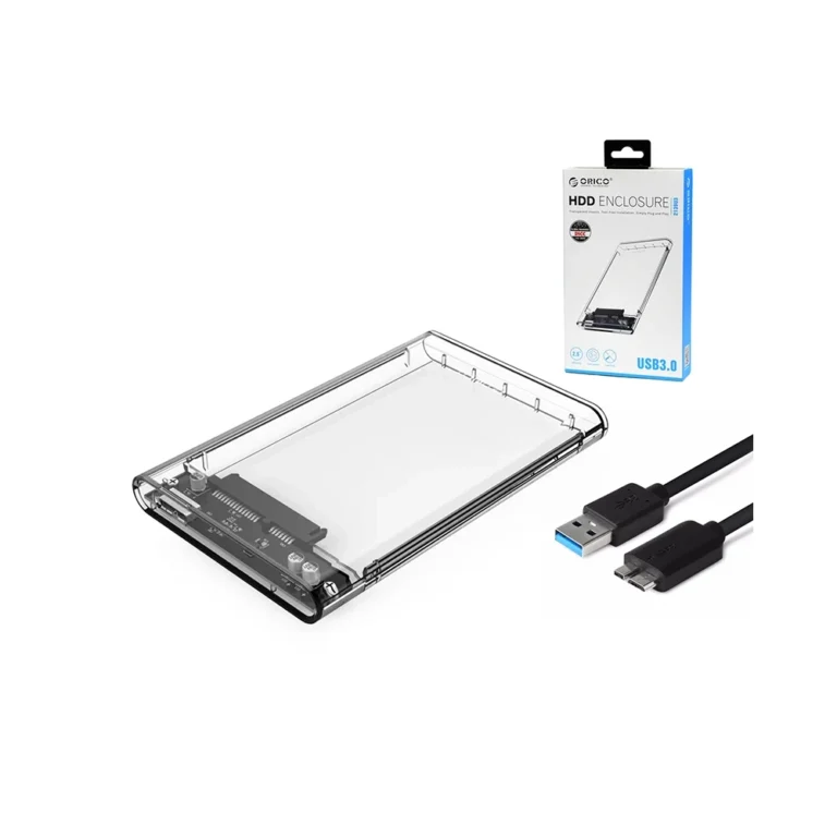 Carcasa para Discos HDD y SSD de 2.5" Orico 2139U3 Case Transparente USB 3.0 para Discos HDD y SSD de Laptop Orico 2139U3, HDD Enclosure SSD y HDD de 2.5 Pulgadas Orico 2139U3-CR-BP