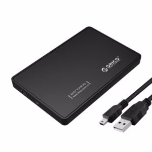 Carcasa para Disco SSD y HDD de 2.5 Pulgadas hasta 4TB - Orico 2588US-V1-BK Estuche para disco de Laptop USB 2.0