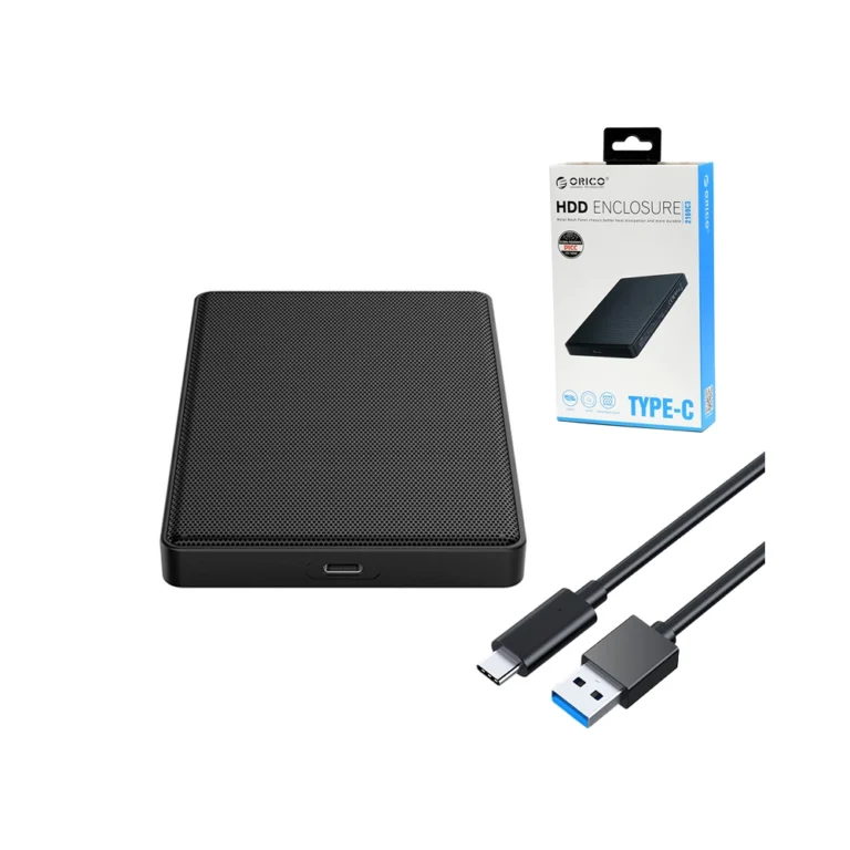 Case para Disco de Laptop con Salida USB C Orico 2169C3 Carcasa para Disco HDD y SSD de 2.5" a USB Tipo C - Orico 2169C3-BK-BP, HDD Enclosure SSD y HDD de 2.5 Pulgadas Orico