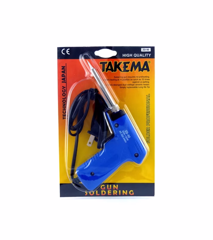 Cautín tipo Pistola Punta de Plata WW Takema ZD  Pistola para Soldar Estaño con Punta de Plata de W VAC TAKEMA ZD