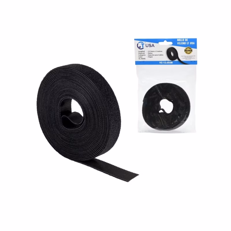 Cinta Velcro de  Metros LT USA VC  xM Adhesión Fuerte y Versátil para Todo Uso