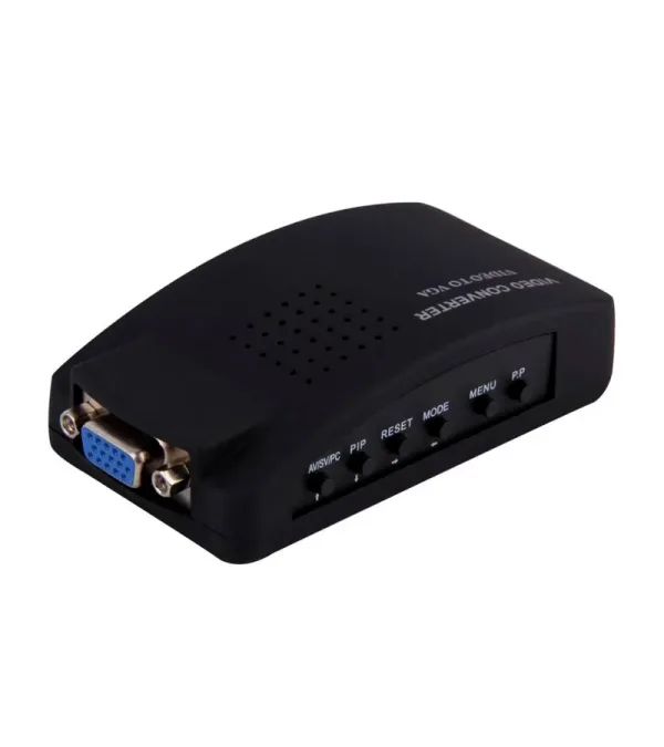 Adaptador RCA CVBS S-Video a VGA Trautech PE-AV0003