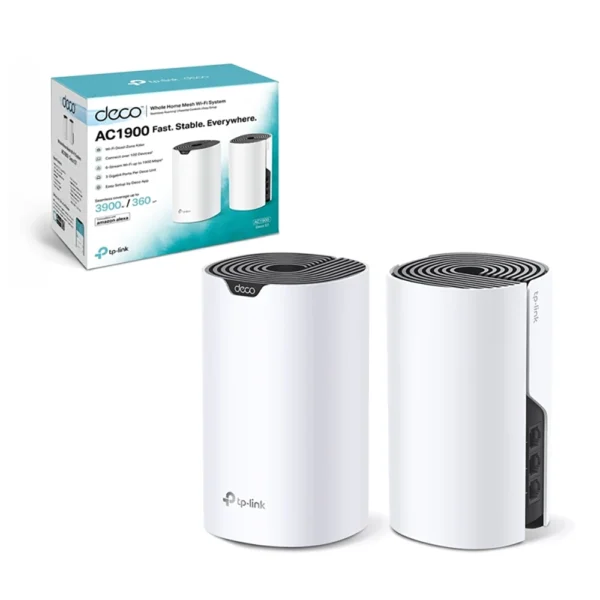 Deco S7 Pack de 2 TP-Link Sistema Inalámbrico Mesh AC1900 Sistema Wi-Fi Mesh Inteligente Doble Banda AC1900 Deco S7 Pack de 3 - TP-Link