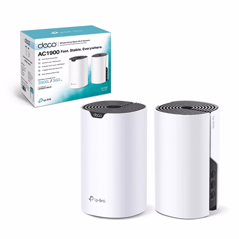 Deco S Pack de  TP Link Sistema Inalámbrico Mesh AC Sistema Wi Fi Mesh Inteligente Doble Banda AC Deco S Pack de    TP Link