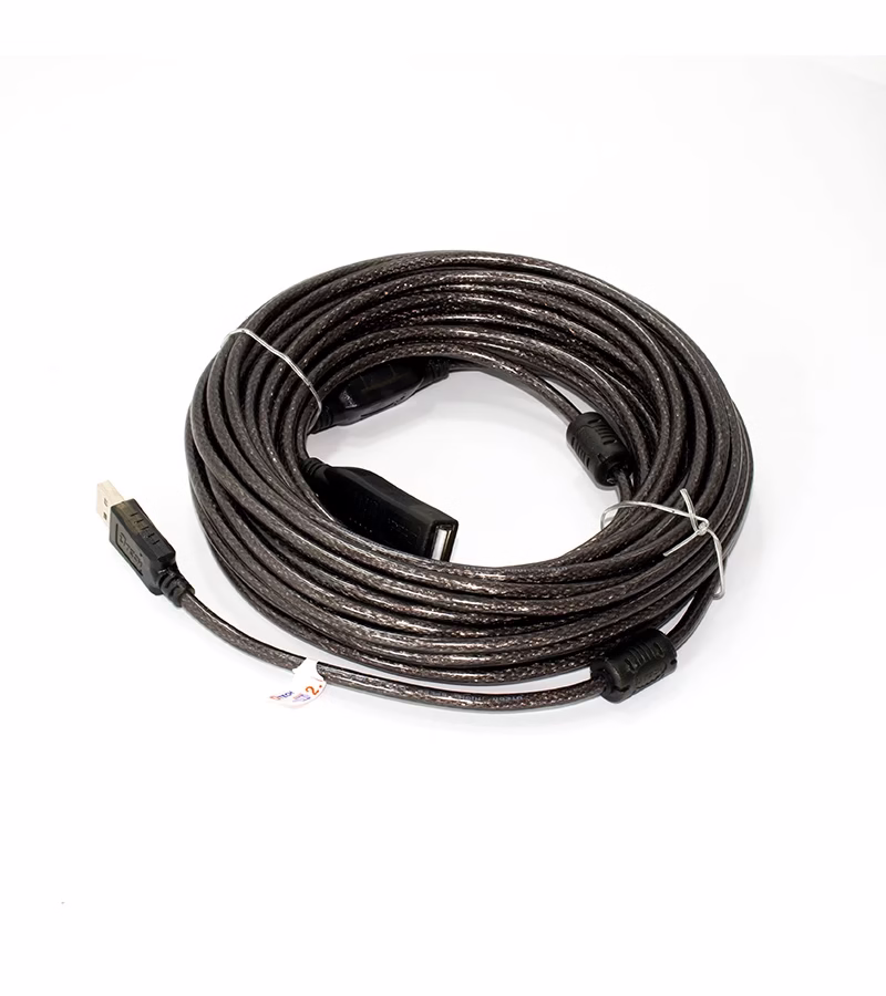 Cable Extensión USB  de  Metros con Booster Amplificador Dtech GP DT con Adaptador de Voltaje de VA