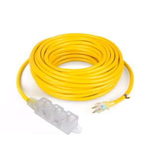 Extensión de Corriente de 15 Metros Opalux OP-FL1215 Extensión de Corriente con 3 Tomas Siliconadas con Luz Indicador y Cable de 15MT Opalux OP-FL1215