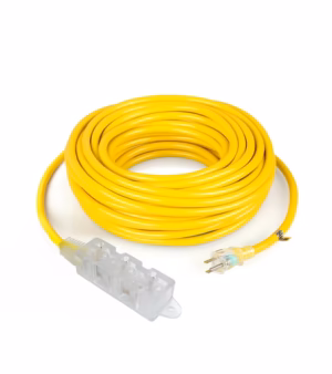 Extensión de Corriente de 15 Metros Opalux OP-FL1215 Extensión de Corriente con 3 Tomas Siliconadas con Luz Indicador y Cable de 15MT Opalux OP-FL1215