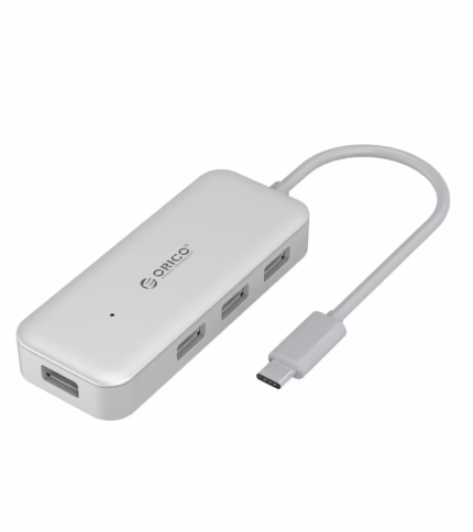 Concentrador USB 3.0 x 4 Puertos a USB-C Orico TC4U-U3-SV-BP Hub de 4 Puertos USB 3.0 a USB Tipo C para MAC 