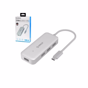 HUB USB tipo C con 4 Puertos USB 3.0 Orico TC4U-U3 Concentrador USB 3.0 x 4 Puertos a USB-C Orico TC4U-U3-SV-BP, Hub de 4 Puertos USB 3.0 a USB Tipo C para MAC