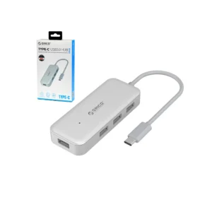 HUB USB tipo C con 4 Puertos USB 3.0 Orico TC4U-U3 Concentrador USB 3.0 x 4 Puertos a USB-C Orico TC4U-U3-SV-BP, Hub de 4 Puertos USB 3.0 a USB Tipo C para MAC