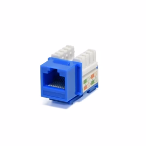 Jack Cat6 Azul de Poncheo 90° LT USA LT-458-B Keystone Jack Cat6  Color Azul - LT USA LT-458-B