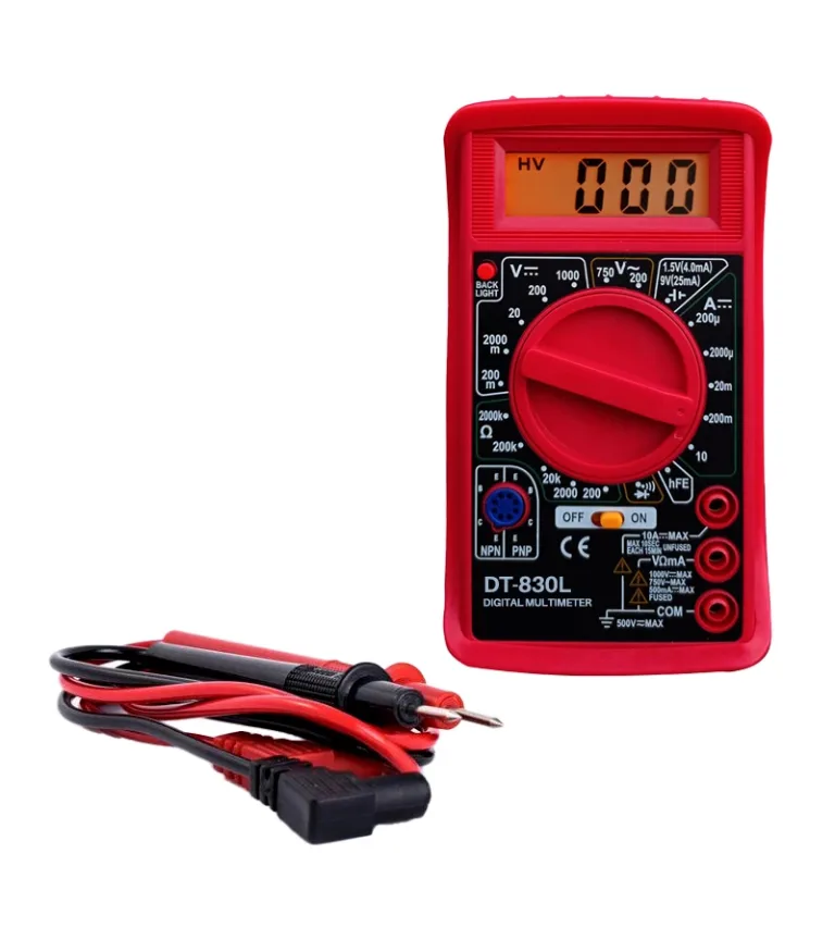 Multitester Digital Multifunción con panel Led DT-830L High Full Max