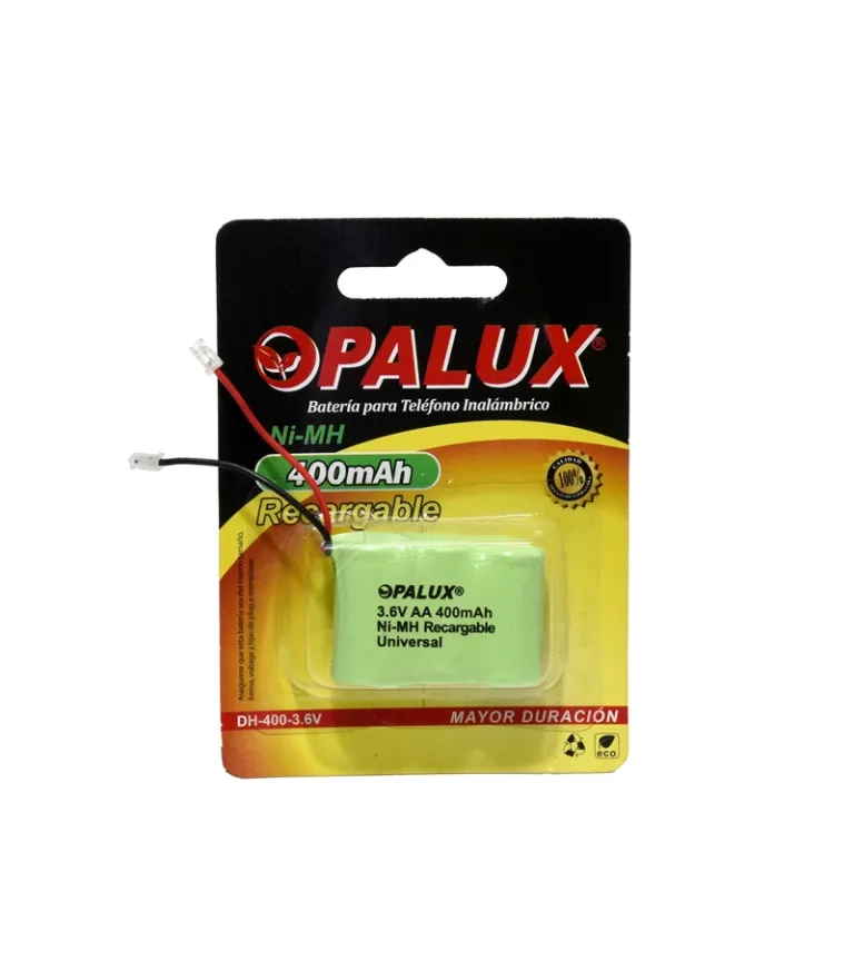 Batería Recargable de 3.6V 400mAh Ni-MH x 3 Pilas AA de 1.2v Opalux DH-400-36-V
