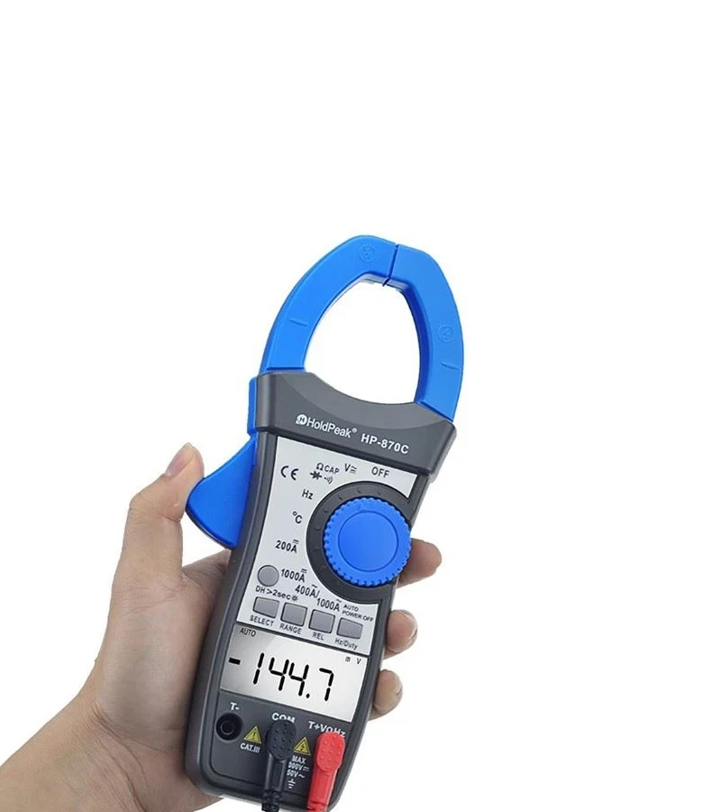 Pinza Amperimétrica con Multímetro Digital HP-870C HoldPeak Multímetro con Pinza Amperimétrica Digital HP-870C HoldPeak