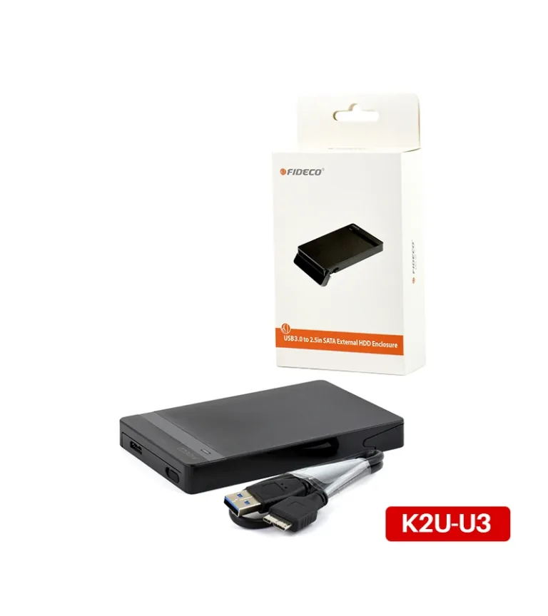 Carcasa para Disco SSD y HDD de 2.5 Pulgadas - Fideco K2U-U3