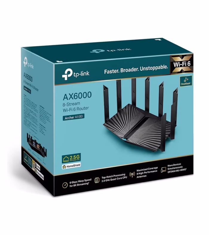 Router Inalámbrico WIFI AX Archer AX TP LINK Router WIFI de  Antenas de Alta Potencia con Puerto Gigabit