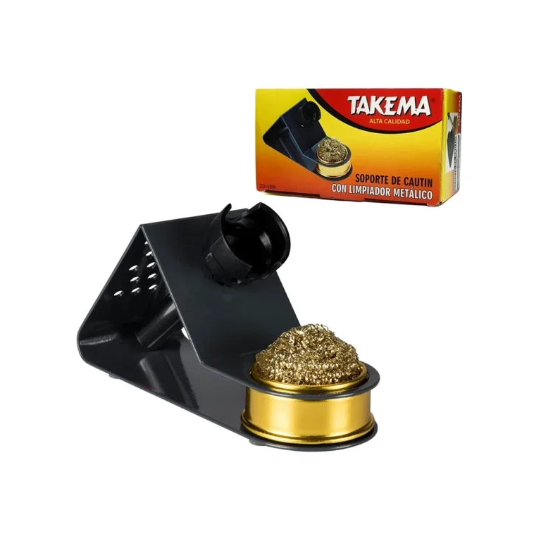 Soporte de Cautín con Limpiador Metálico Takema ZD-10W Soporte para CAUTIN con Limpiador en Seco Takema ZD-10W