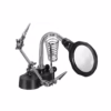 Takema ZD   Soporte Cautín con Lupa X Luz LED y Pinzas Precisión y Comodidad para tus Trabajos Electrónicos