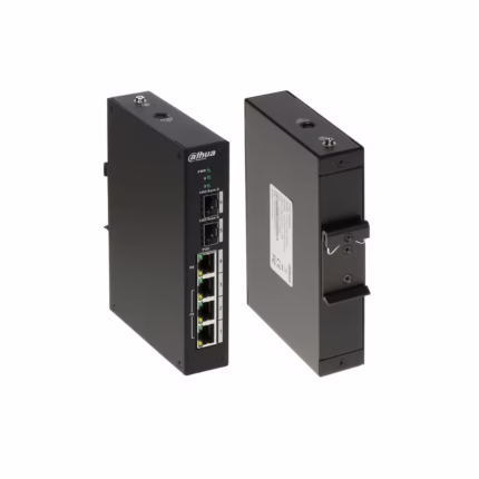 Switch PoE de 60W Dahua PFS3106-4ET-60 Switch PoE+ de 60W con 4 Puertos Poe y 2 Puertos Lan Gigabit Dahua DH-PFS3106-4ET-60, Switch PoE Fast Ethernet de 60W con Soporte PoE Plus y 2 Lan Gigabit 10/100/1000mbps