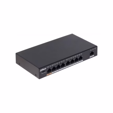 Switch PoE+ de 8 Puertos Dahua PFS-3009-8ET-96 Switch PoE de 96W con 8 Puertos Fast Ethernet Dahua PFS-3009-8ET-96, Switch PoE y PoE+ Plus con 8 Puertos 10/100 Mbps Fast Ethernet Dahua