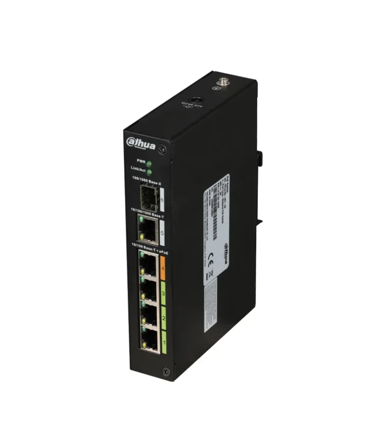 Switch PoE Fast Ethernet de 96W con Soporte PoE Plus y 2 Lan Gigabit 10/100/1000mbps