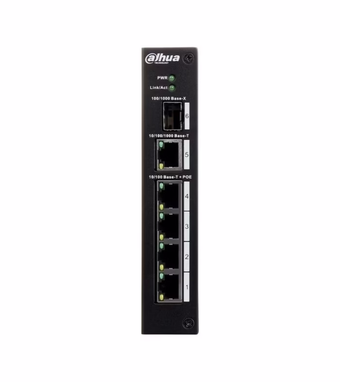 Switch PoE Fast Ethernet de W con Soporte PoE Plus y  Lan Gigabit mbps