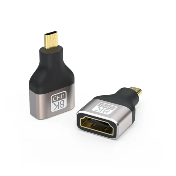 Adaptador Micro HDMI a HDMI 8K American NET GP-H-MICROH-M Convertidor Mini HDMI a HDMI Hembra 8K American NET GP-H-MICROH/M