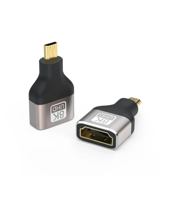 Adaptador Micro HDMI a HDMI 8K American NET GP-H-MICROH-M Convertidor Mini HDMI a HDMI Hembra 8K American NET GP-H-MICROH/M