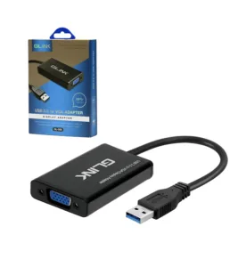 Adaptador USB a VGA Glink GL-008 Adaptador USB 3.0 a VGA DB15 Hembra - Glink GP-GL008