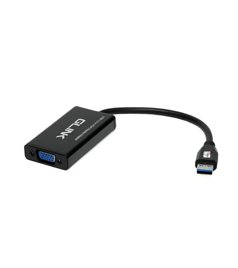 Adaptador USB a VGA Glink GL-008 Adaptador USB 3.0 a VGA DB15 Hembra - Glink GP-GL008