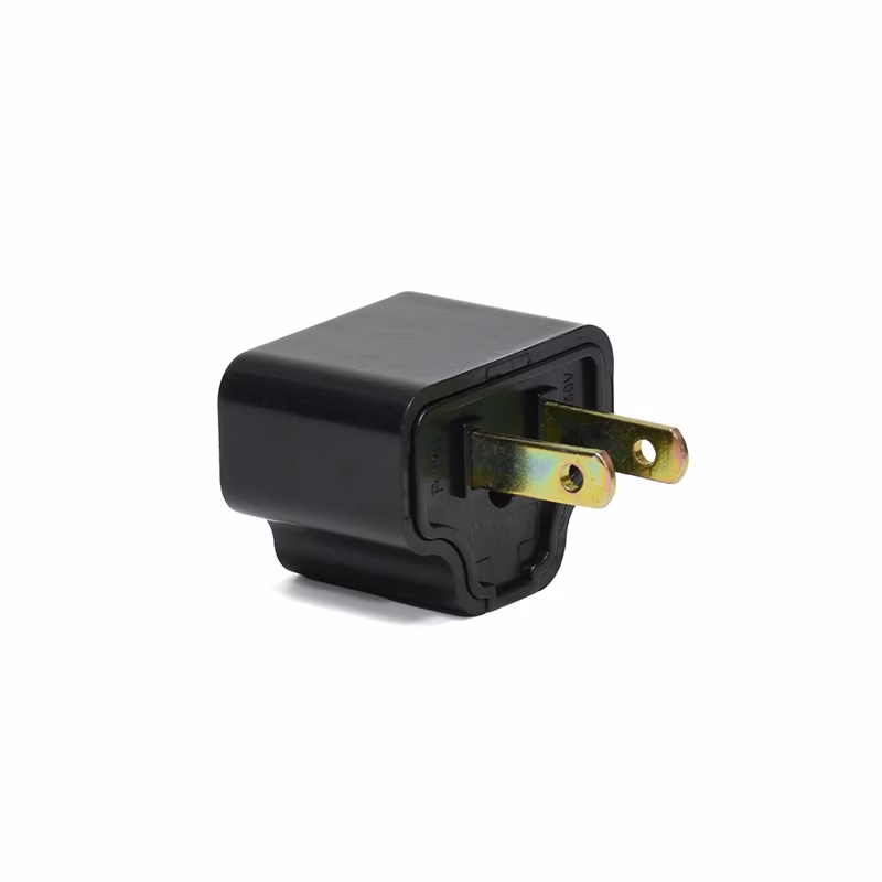 Adaptador de Enchufe con Eliminador de Tierra Opalux P N Adaptador Eliminador de Tierra color Negro con Espiga Plana
