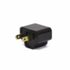 Adaptador de Enchufe con Eliminador de Tierra Opalux P N Adaptador Eliminador de Tierra color Negro con Espiga Plana