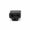 Adaptador de Enchufe con Eliminador de Tierra Opalux P N Adaptador Eliminador de Tierra color Negro con Espiga Plana