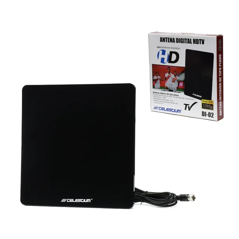 Antena HD para TV Digital TDT Celestium DI-02 Antena HD para Televisión con señal UHFy VHF para Señal Digital Abierta TDT ISDB-t Celestium DI-02