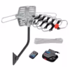 Antena HDTV Giratoria para Exteriores TDT Celestium FD BP Antena HD para Televisión con señal UHF y VHF para Señal Digital Abierta TDT ISDB t y Base Giratorio Amplificado Celestium FD BP