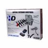 Antena HDTV Giratoria para Exteriores TDT Celestium FD BP Antena HD para Televisión con señal UHF y VHF para Señal Digital Abierta TDT ISDB t y Base Giratorio Amplificado Celestium FD BP