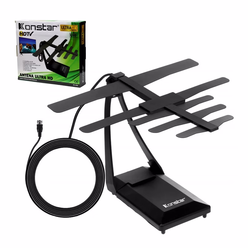 Antena Ultra HD para TV Digital TDT Konstar KS  Antena HD para Televisión con señal UHF para Señal Digital Abierta TDT ISDB t Konstar KS 