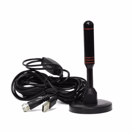 Antena para TV Digital TDT Konstar KS-H02 Antena para Interior Exterior UHFVHF con Base Imantada para Señal Digital Abierta TDT ISDB-t - Konstar KS-H02