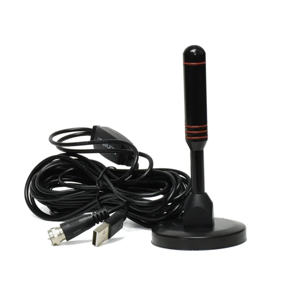 Antena para TV Digital TDT Konstar KS-H02 Antena para Interior Exterior UHFVHF con Base Imantada para Señal Digital Abierta TDT ISDB-t - Konstar KS-H02