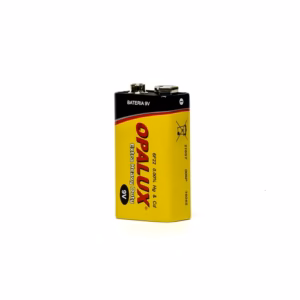 Batería de 9V Opalux BAT-9V Batería de Carbón de 9 Voltios 6F22 - Opalux BAT-9V