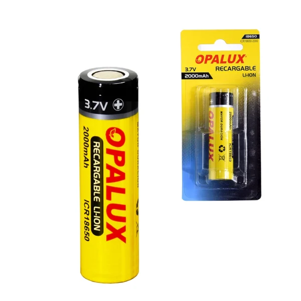 Batería de Li-Ion 3.7V 2000mAh Opalux ICR18650: Potencia portátil para tus dispositivos