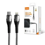Cable USB C a Lightning de 1 Metro de 30W Ldnio LC111-30W Cable USB Tipo C de 1MT  marca Ldnio LC111-30W LC101-30W Cable de Datos y Carga por USB C para Celular ó Tableta