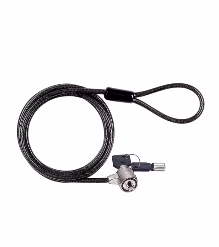 Cable de Seguridad para Laptop con Llave American NET GP  LL Cable de Seguridad para Laptop Con Llave y Cable Siliconado de color Negro Llave American NET GP LLM