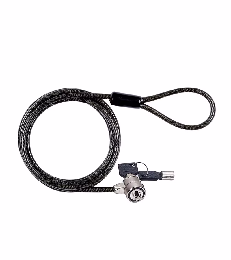 Cable de Seguridad para Laptop con Llave American NET GP  LL Cable de Seguridad para Laptop Con Llave y Cable Siliconado de color Negro Llave American NET GP LLM
